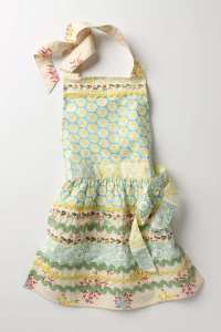 anthropologie sewing basket apron