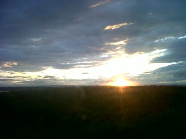 solstice sunset in East Lothian