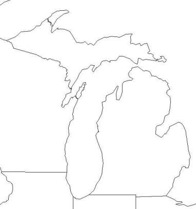 michigan outline